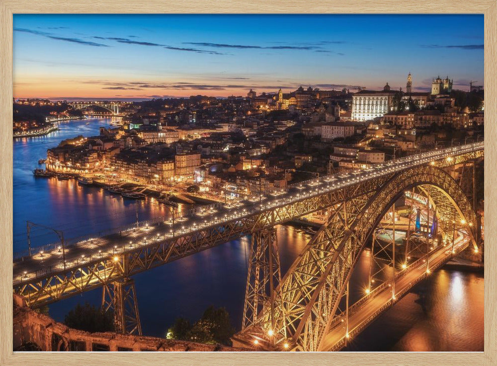 Portugal - Porto Blue Hour | Poster