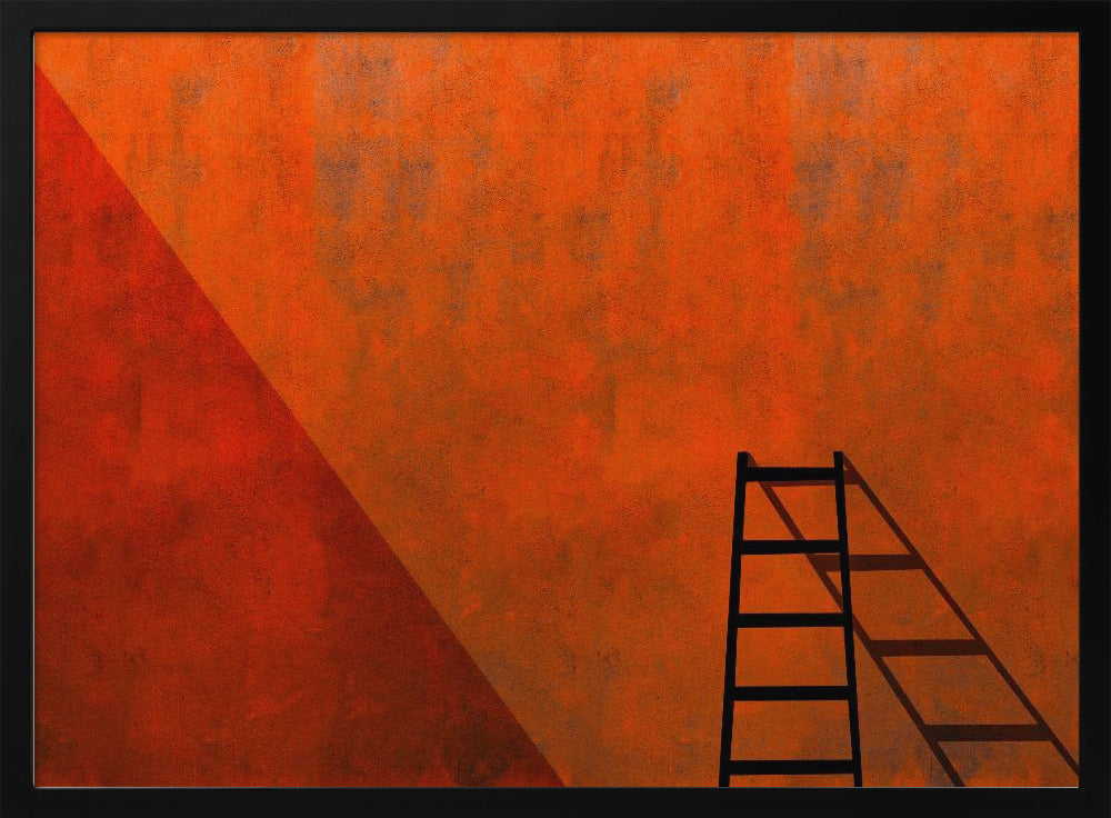 A ladder and its shadow | Poster