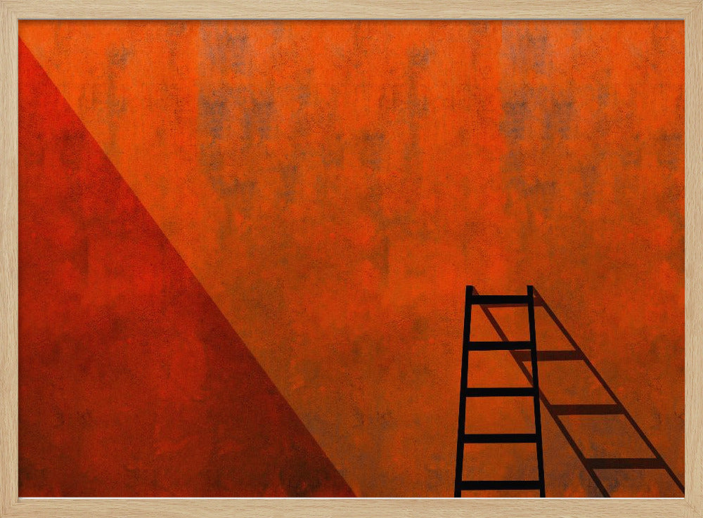 A ladder and its shadow | Poster