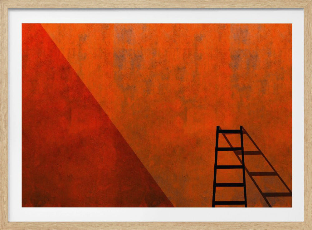 A ladder and its shadow | Poster