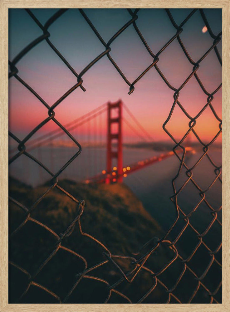 Golden Gate Caged | Poster