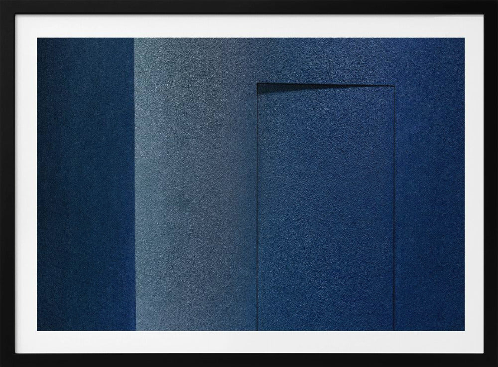 Blue minimalism or a secret door | Poster