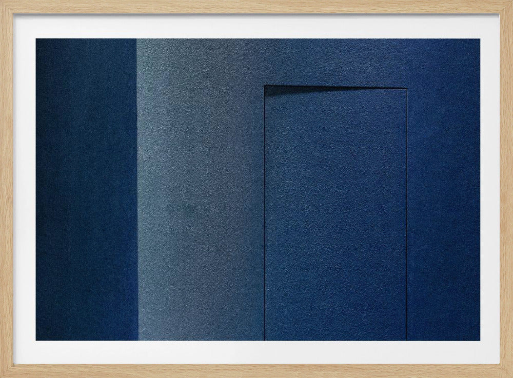 Blue minimalism or a secret door | Poster