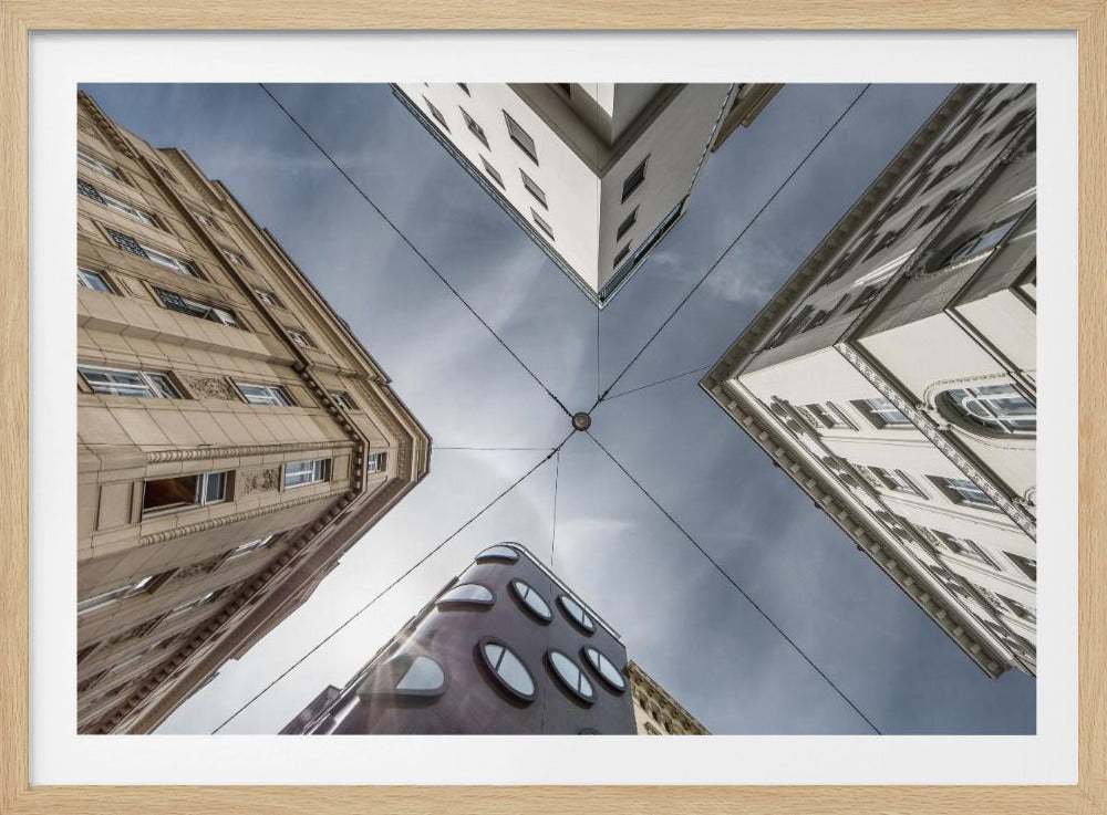 Where streets meet the sky | Poster