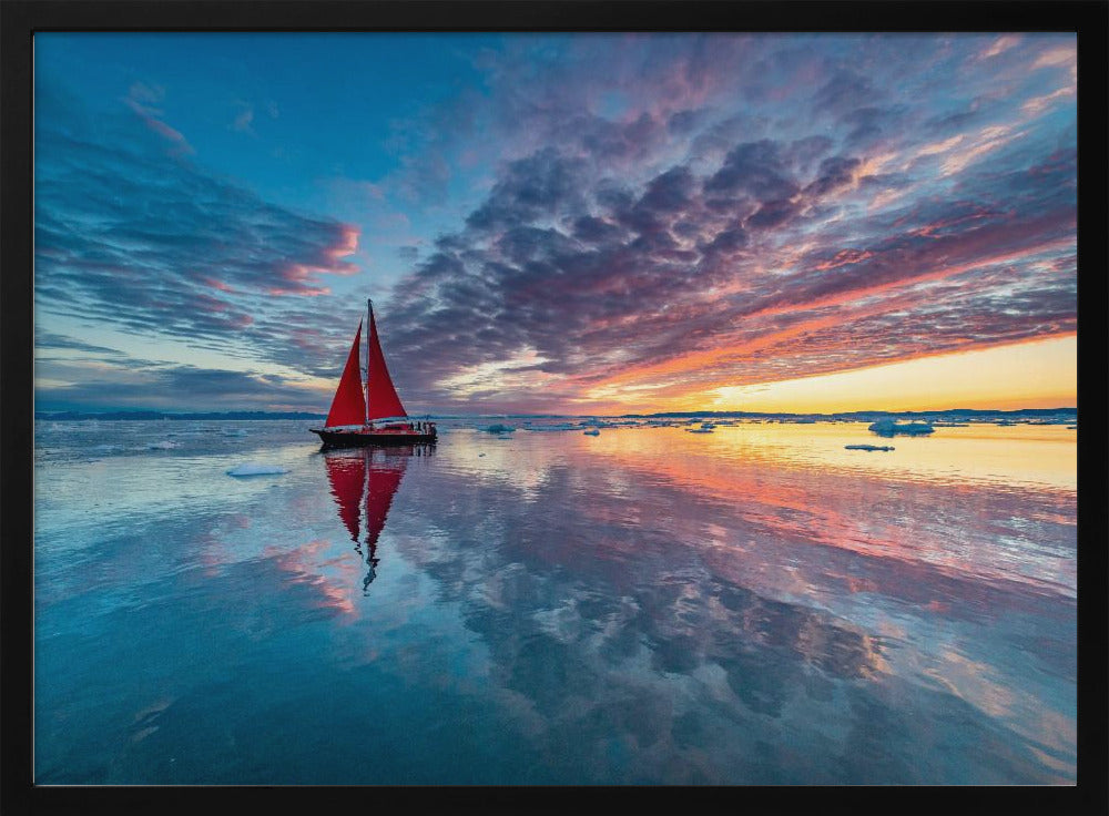 Greenland fire sky | Poster