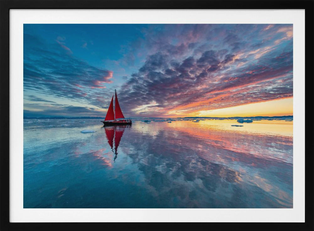 Greenland fire sky | Poster