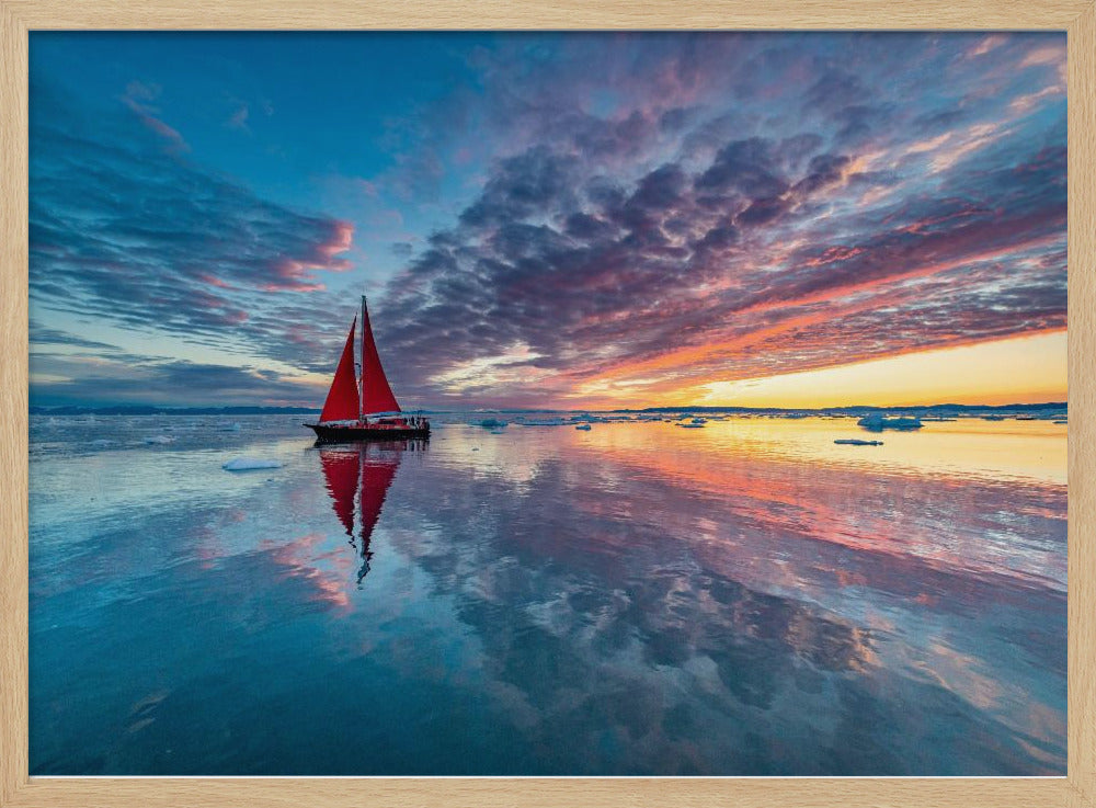 Greenland fire sky | Poster