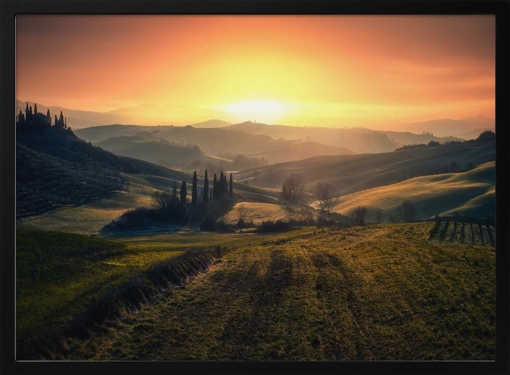 Val d'Orcia in the morning | Poster