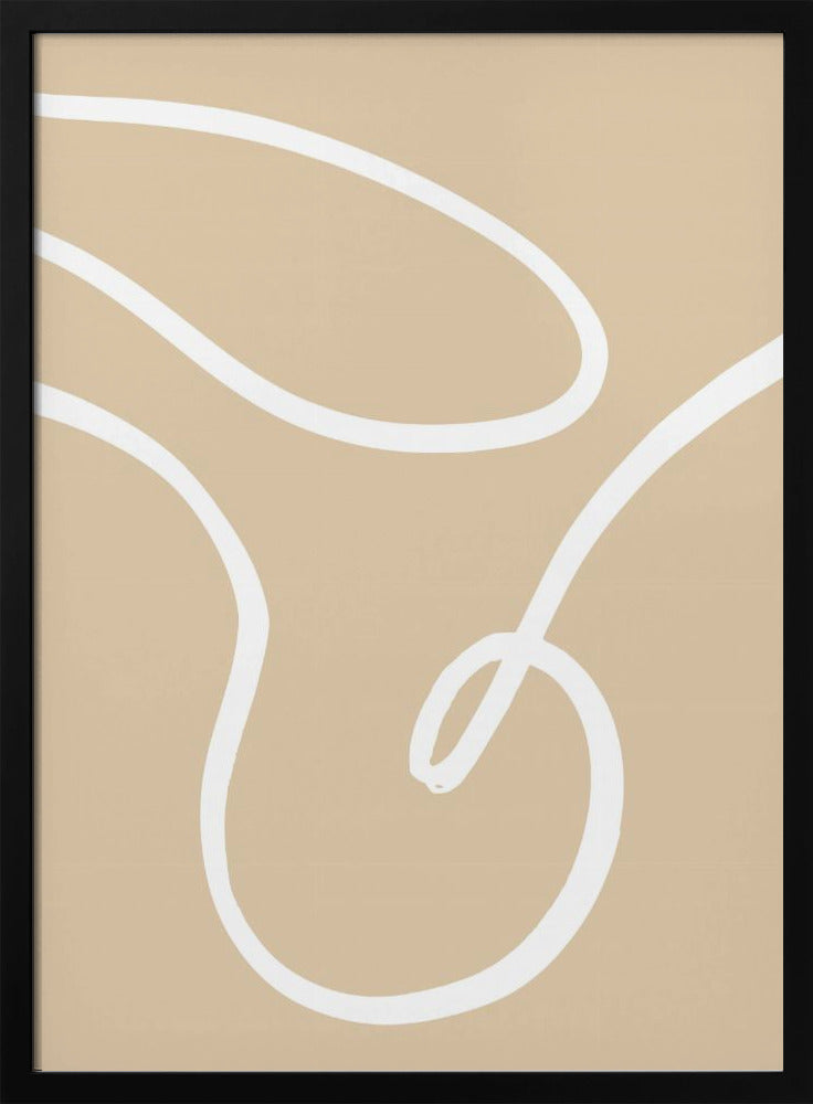 Beige Lines 02 | Poster