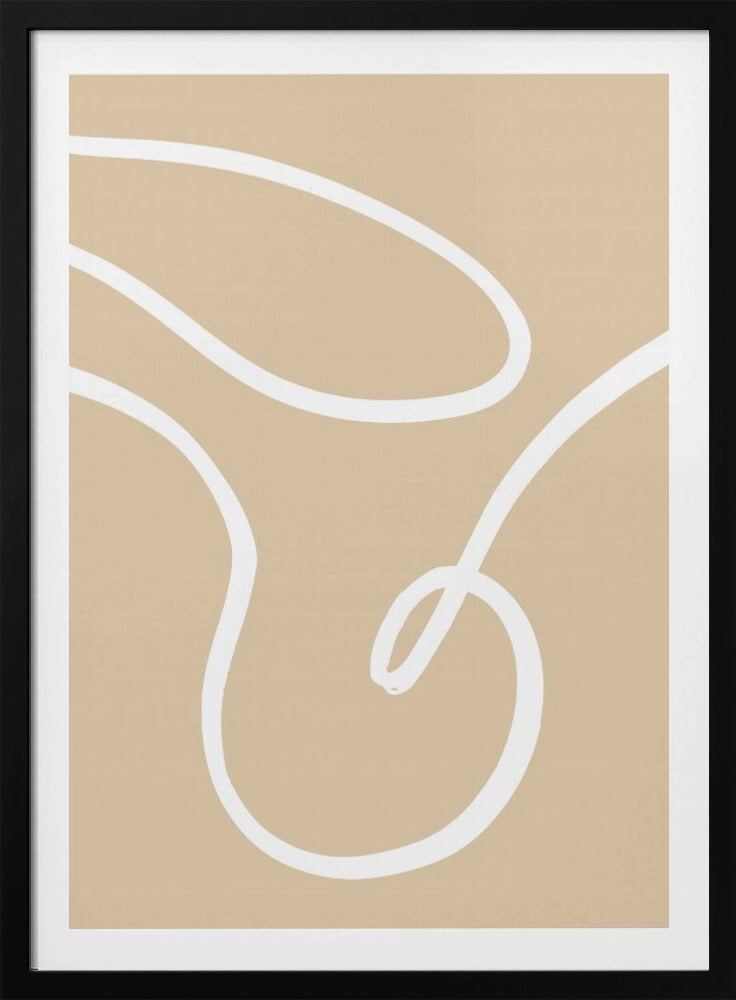 Beige Lines 02 | Poster