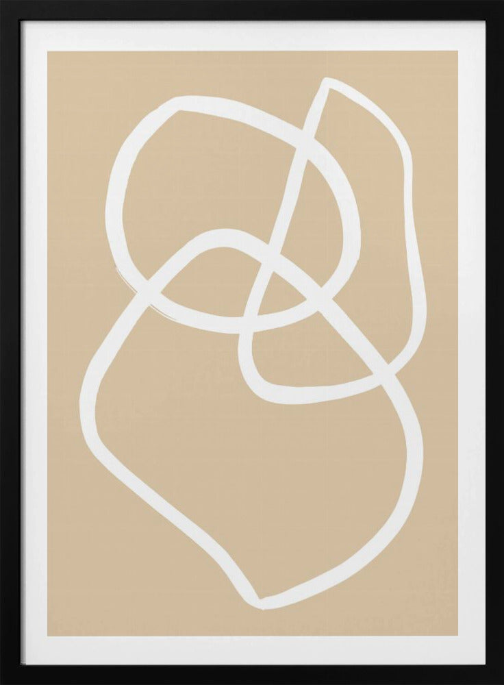 Beige Lines 03 | Poster