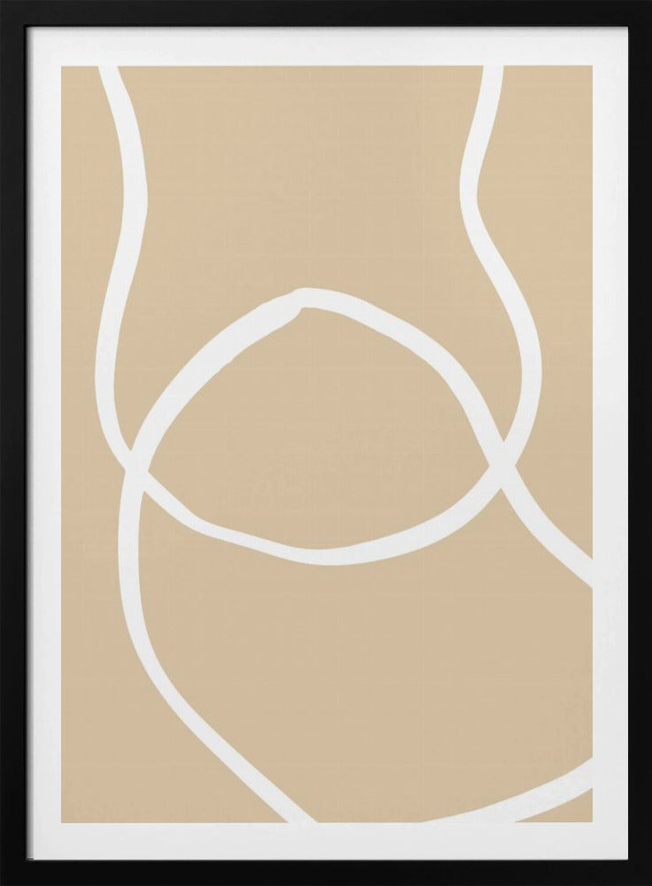 Beige Lines 04 | Poster
