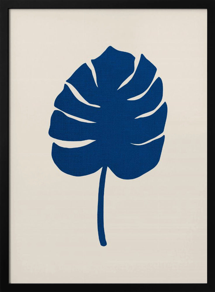 Monstera Canvas Blue | Poster
