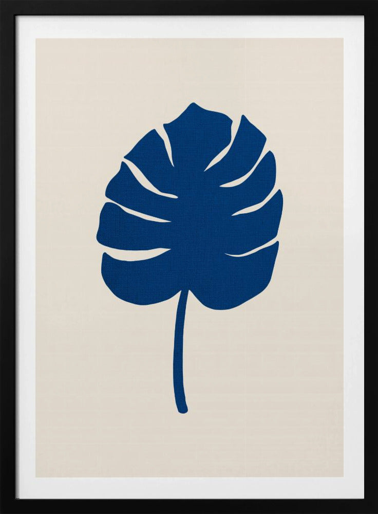 Monstera Canvas Blue | Poster