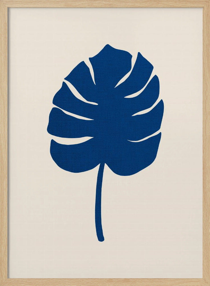Monstera Canvas Blue | Poster