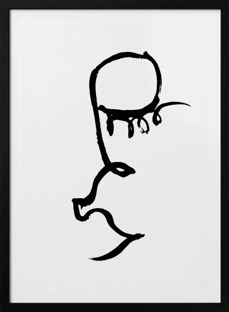 Half Face Black | Poster