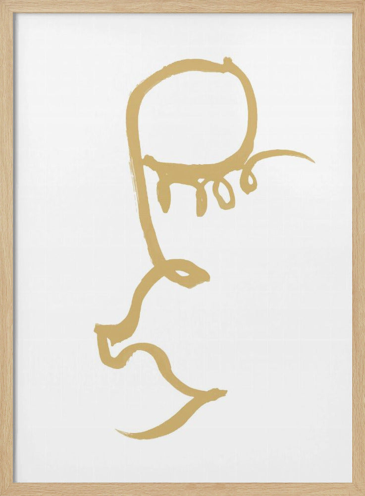 Half Face Gold | Poster