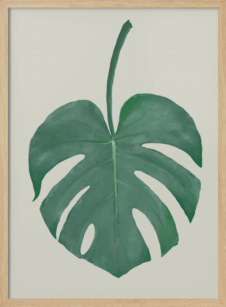 Monstera Aqua 05 | Poster