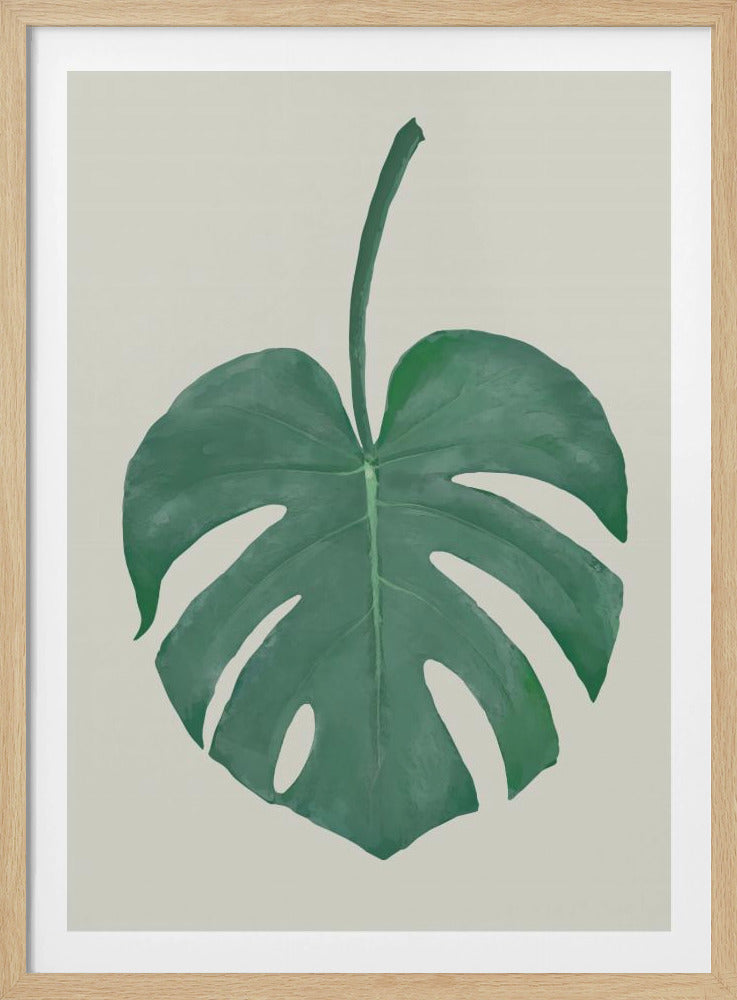 Monstera Aqua 05 | Poster