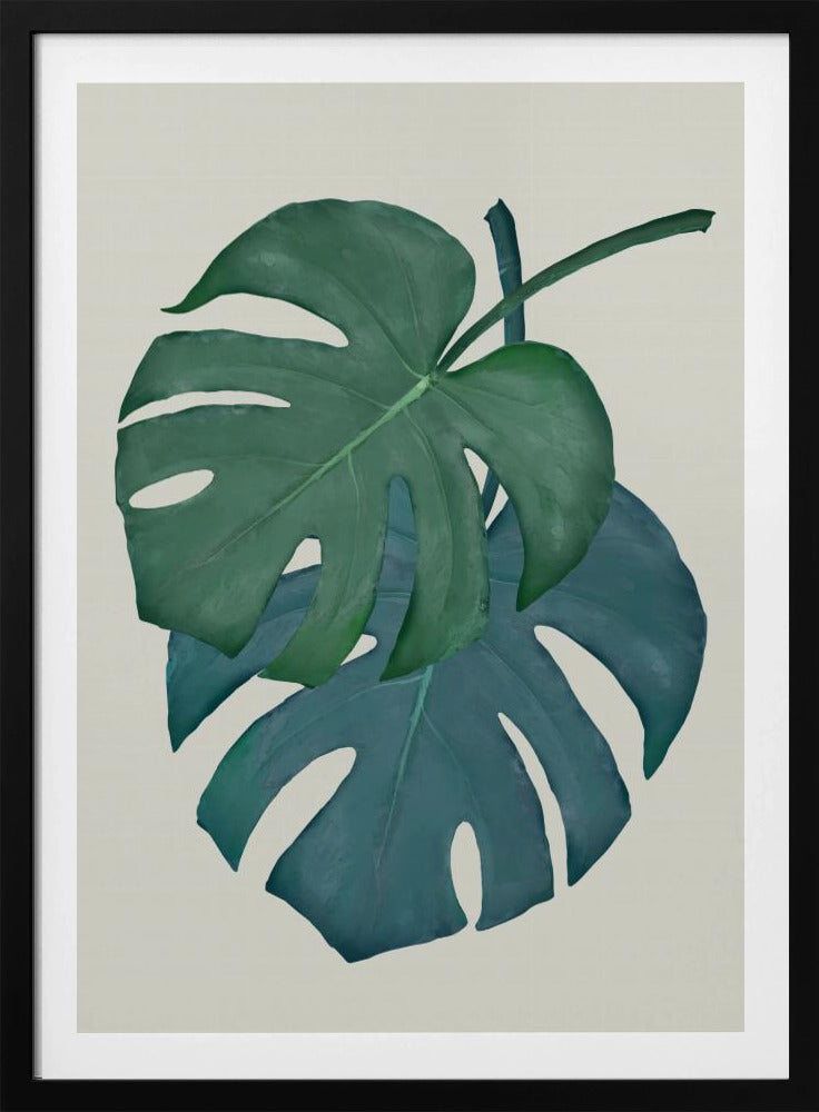 Monstera Aqua 06 | Poster