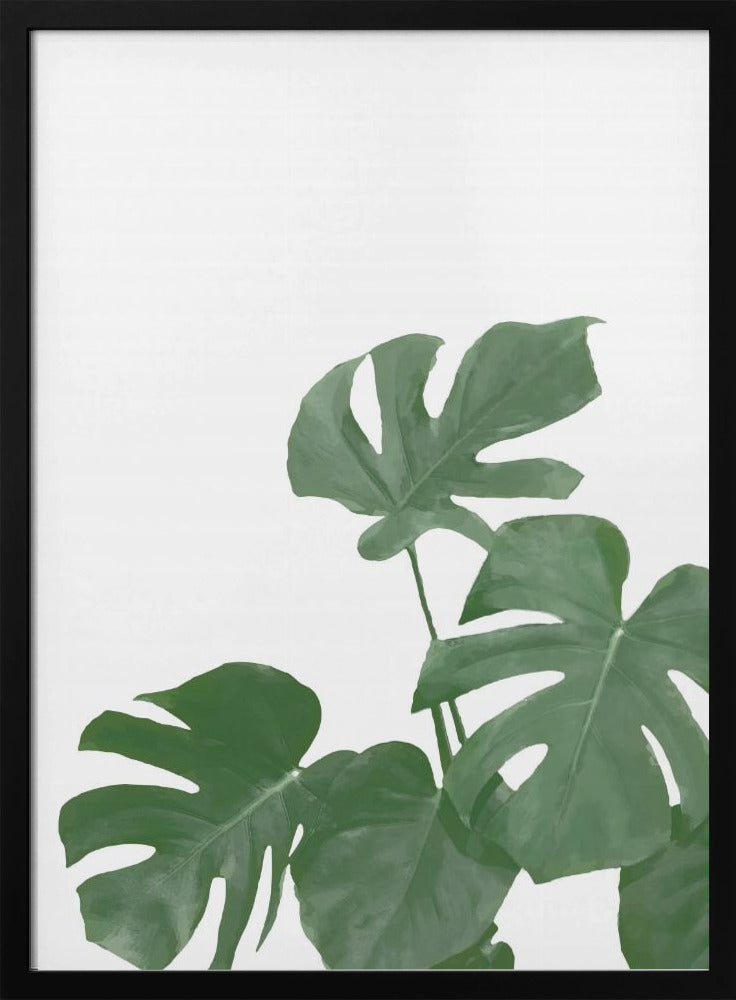 Monstera Aqua 04 | Poster