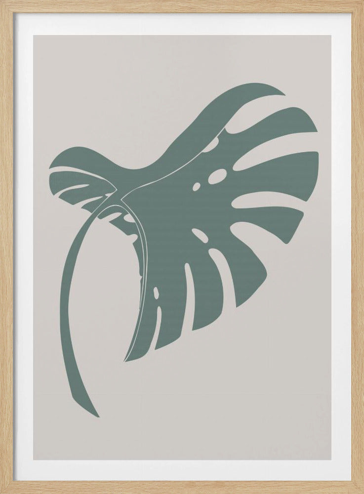 Monstera Bent Green | Poster