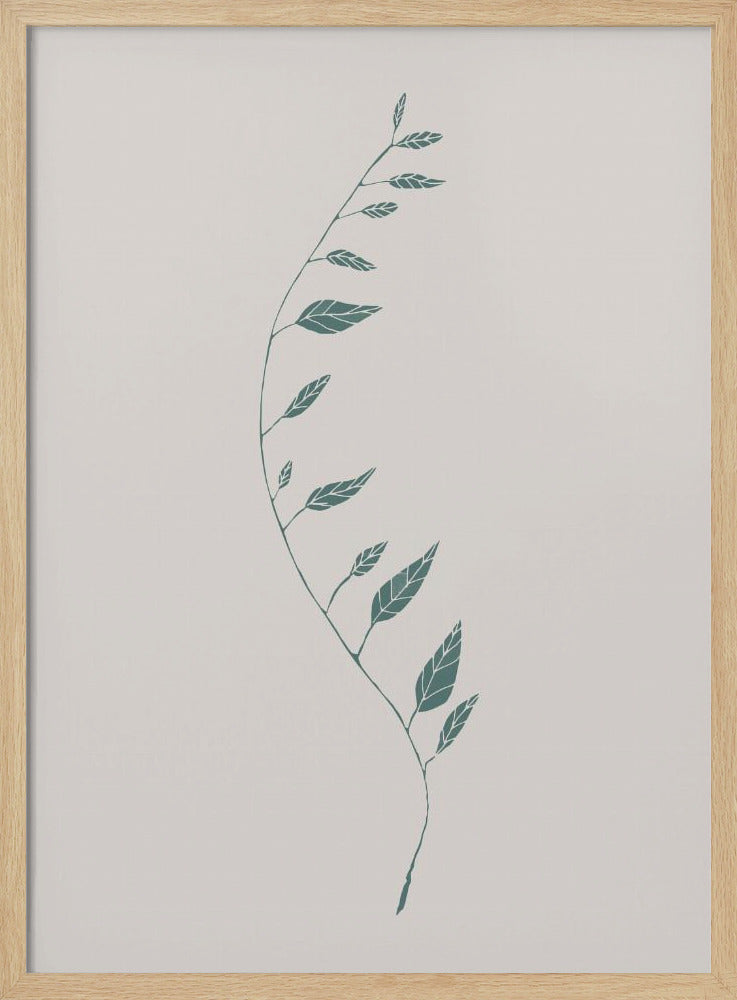 Wavy Branch Green | Poster