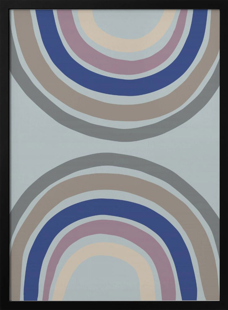 Double Rainbow Blue | Poster