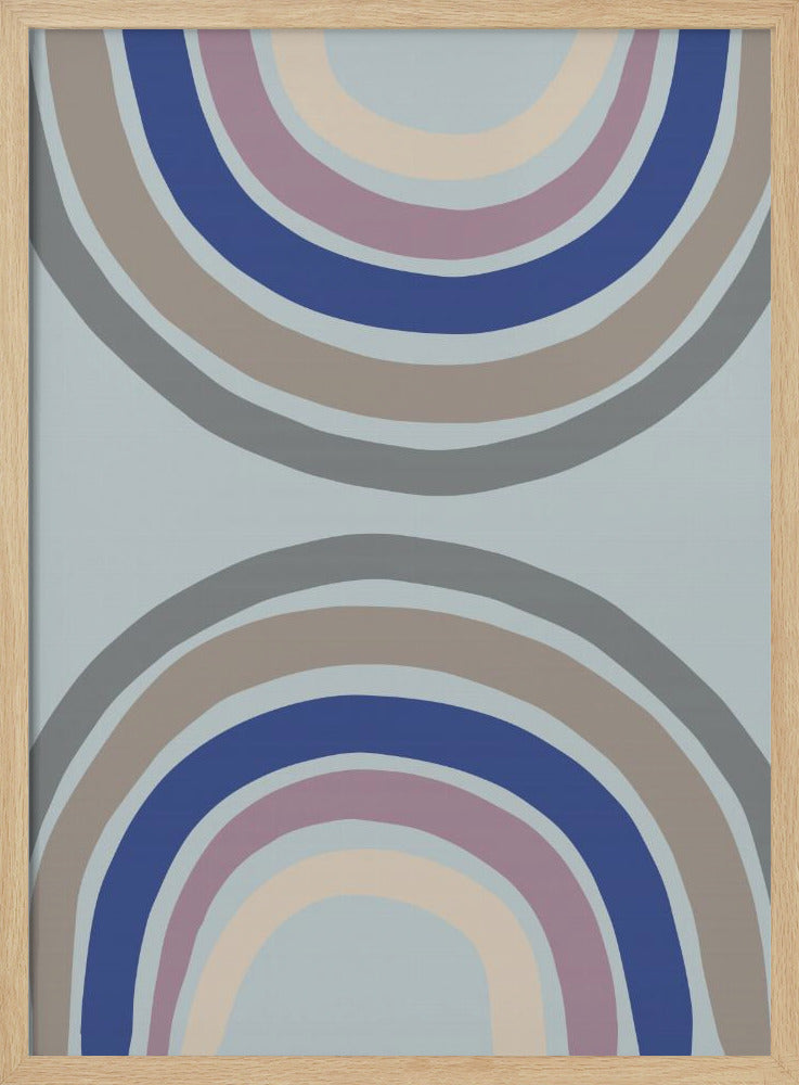 Double Rainbow Blue | Poster