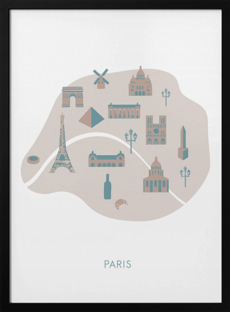 Paris Map | Poster