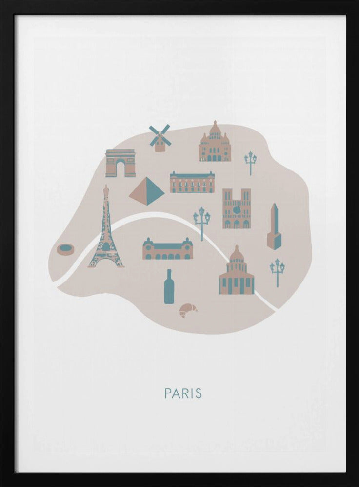 Paris Map | Poster