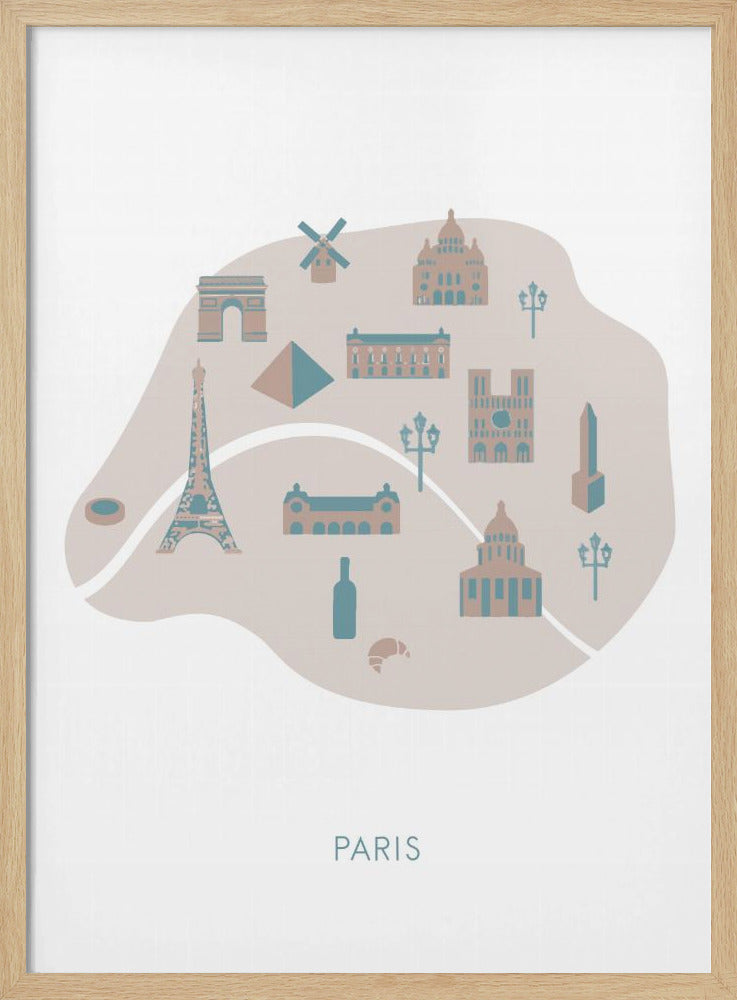 Paris Map | Poster
