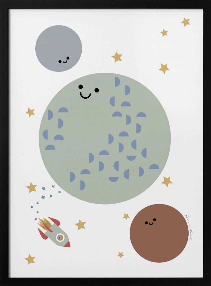 Solar Earth Moon | Poster