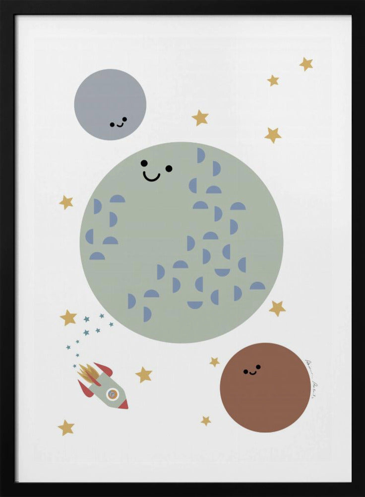 Solar Earth Moon | Poster