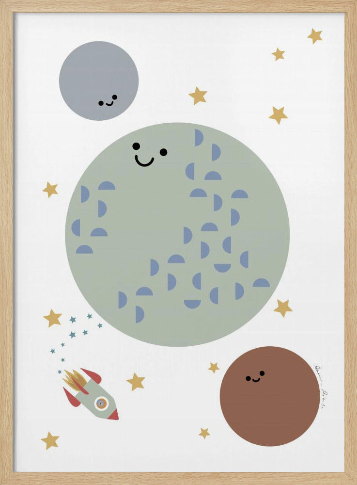 Solar Earth Moon | Poster