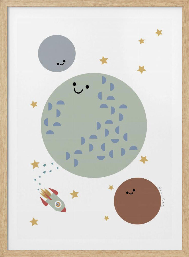 Solar Earth Moon | Poster