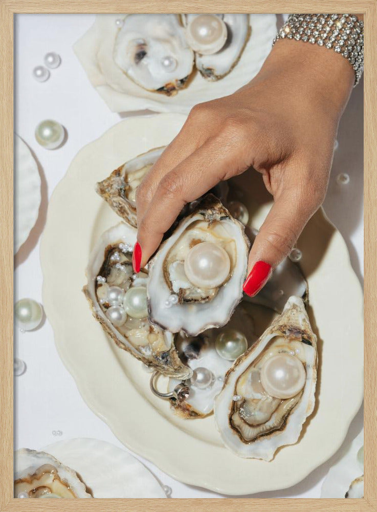 Oysters &amp; Pearls No 02 | Poster