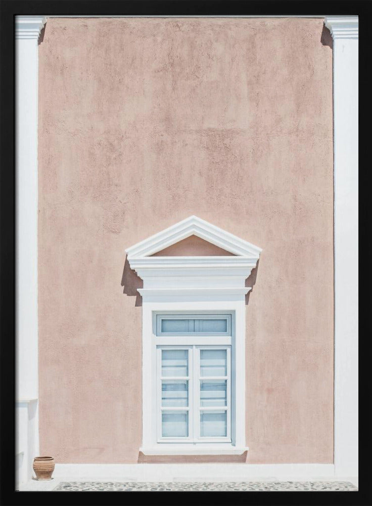 Pink wall and a pediment | Poster