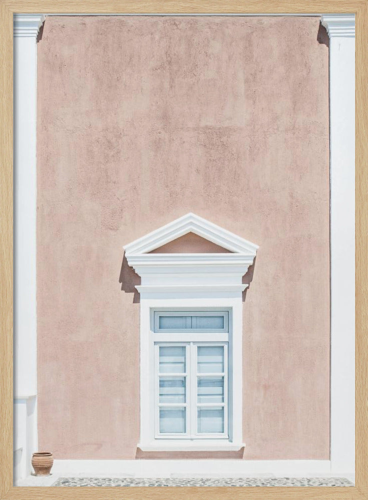 Pink wall and a pediment | Poster