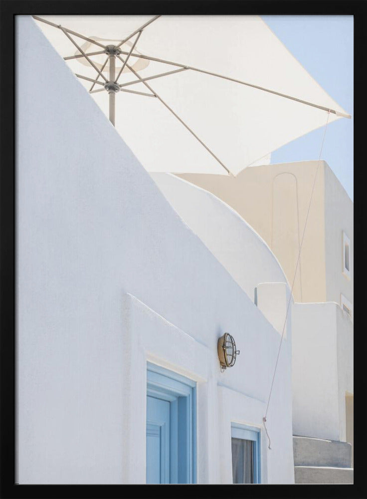 sunshade and blue doors | Poster