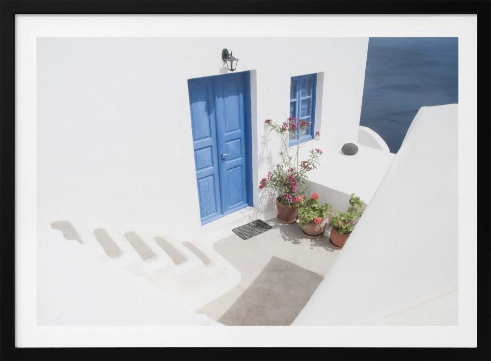 steps down to blue | Poster