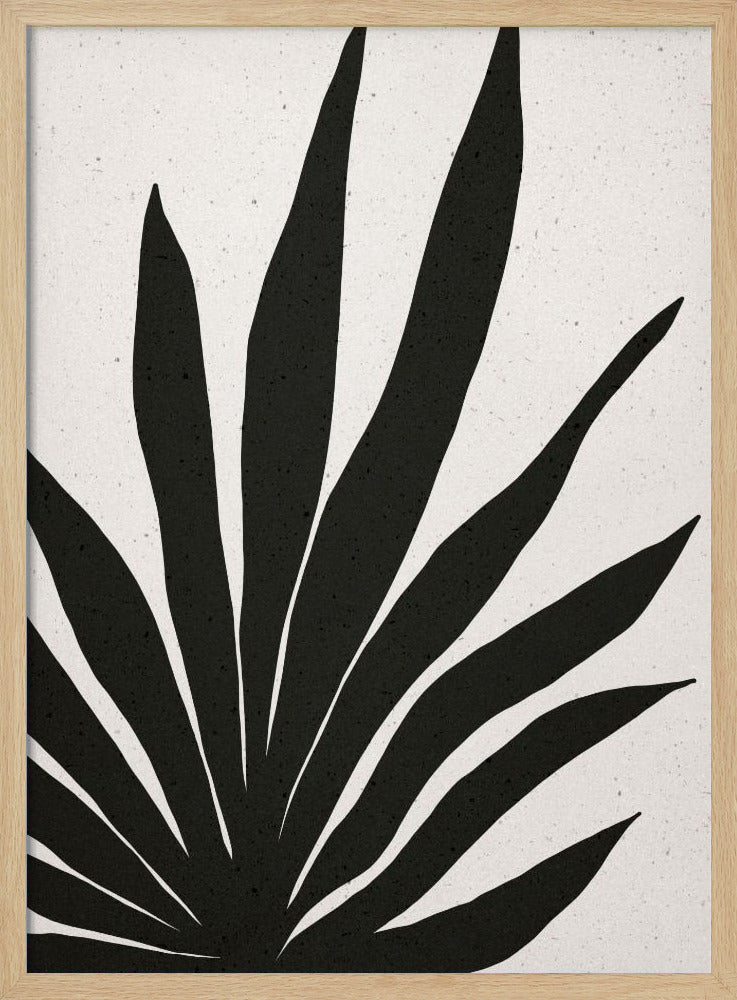 Abstract Black Leaves | Poster