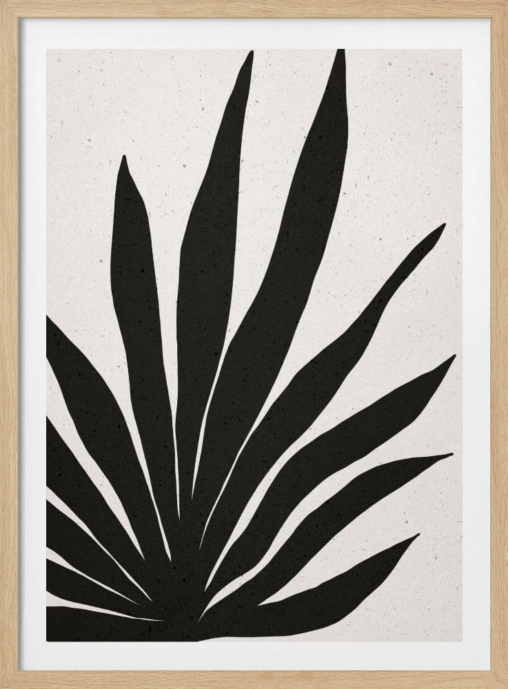 Abstract Black Leaves | Poster
