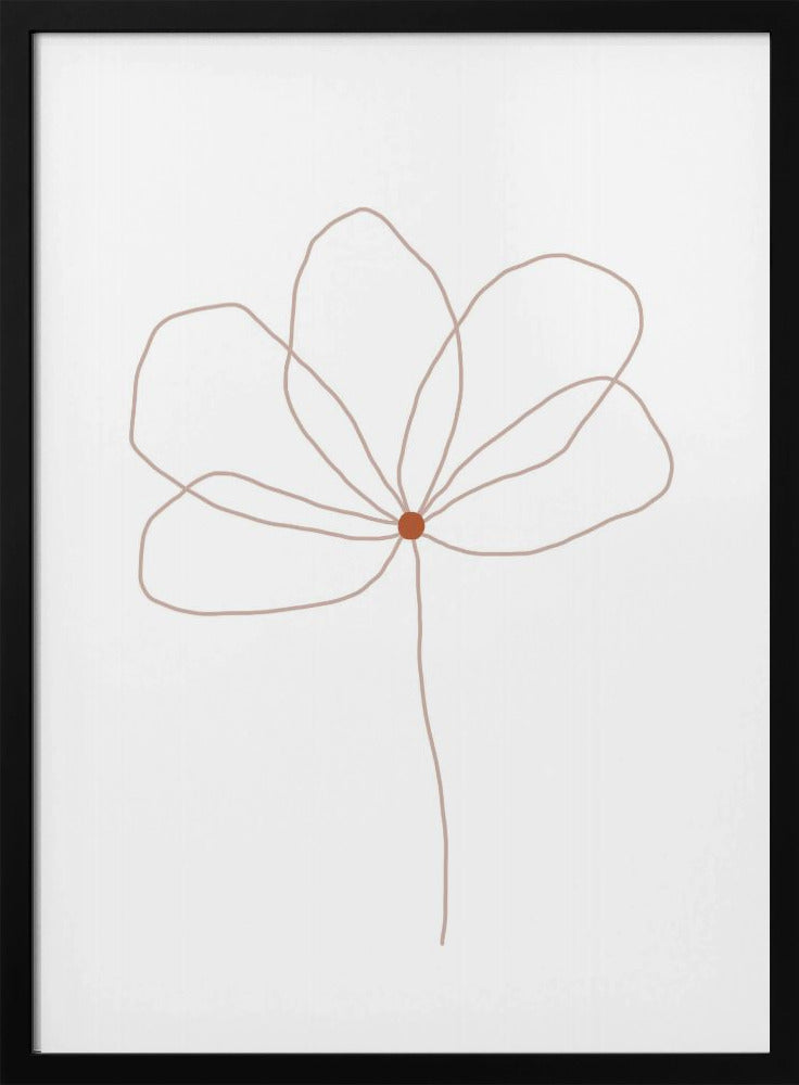 Delicate Line Flower | Poster