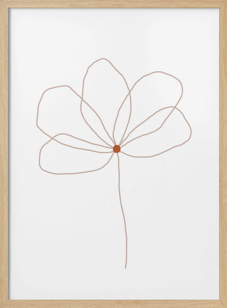 Delicate Line Flower | Poster