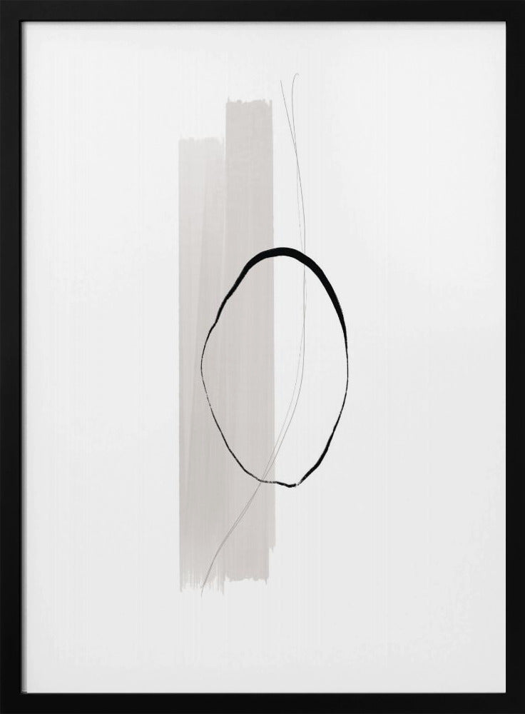 Delicate Black Circle | Poster