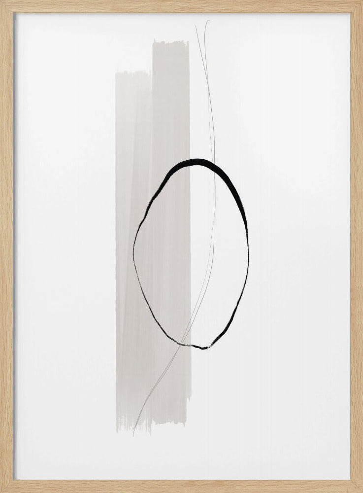 Delicate Black Circle | Poster