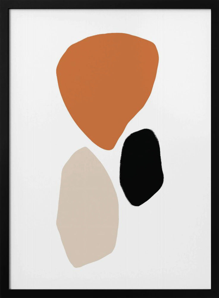 Organic Shapes in Earthy Tones | Poster