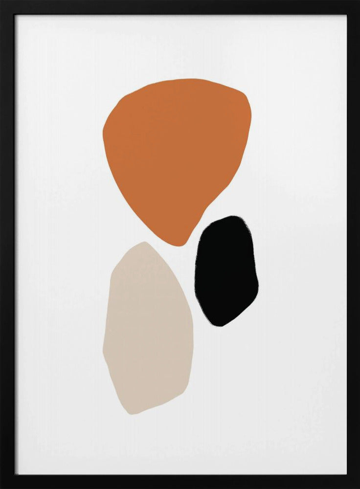 Organic Shapes in Earthy Tones | Poster