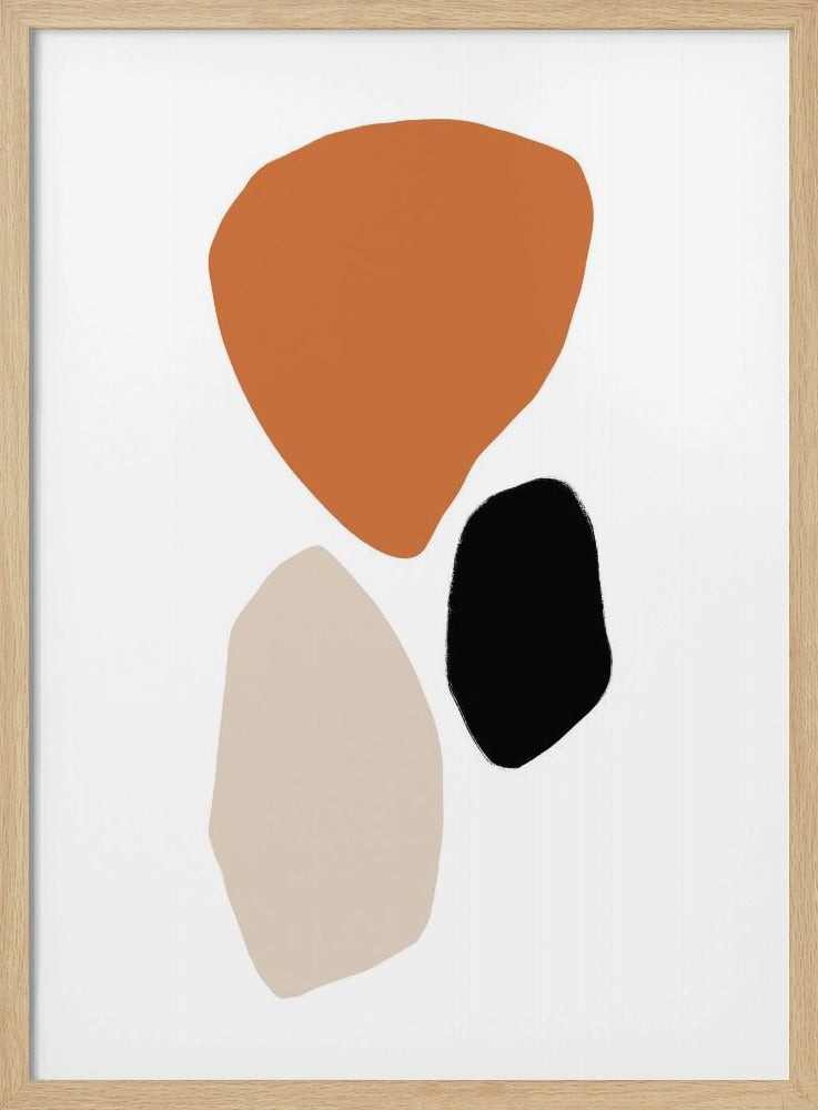 Organic Shapes in Earthy Tones | Poster